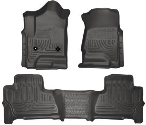 Chevrolet Suburban Floor Liners - Front & 2nd Seat - Husky Liners - WeatherBeater - Black - 2015